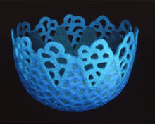 Frozen Lace Paper Basket